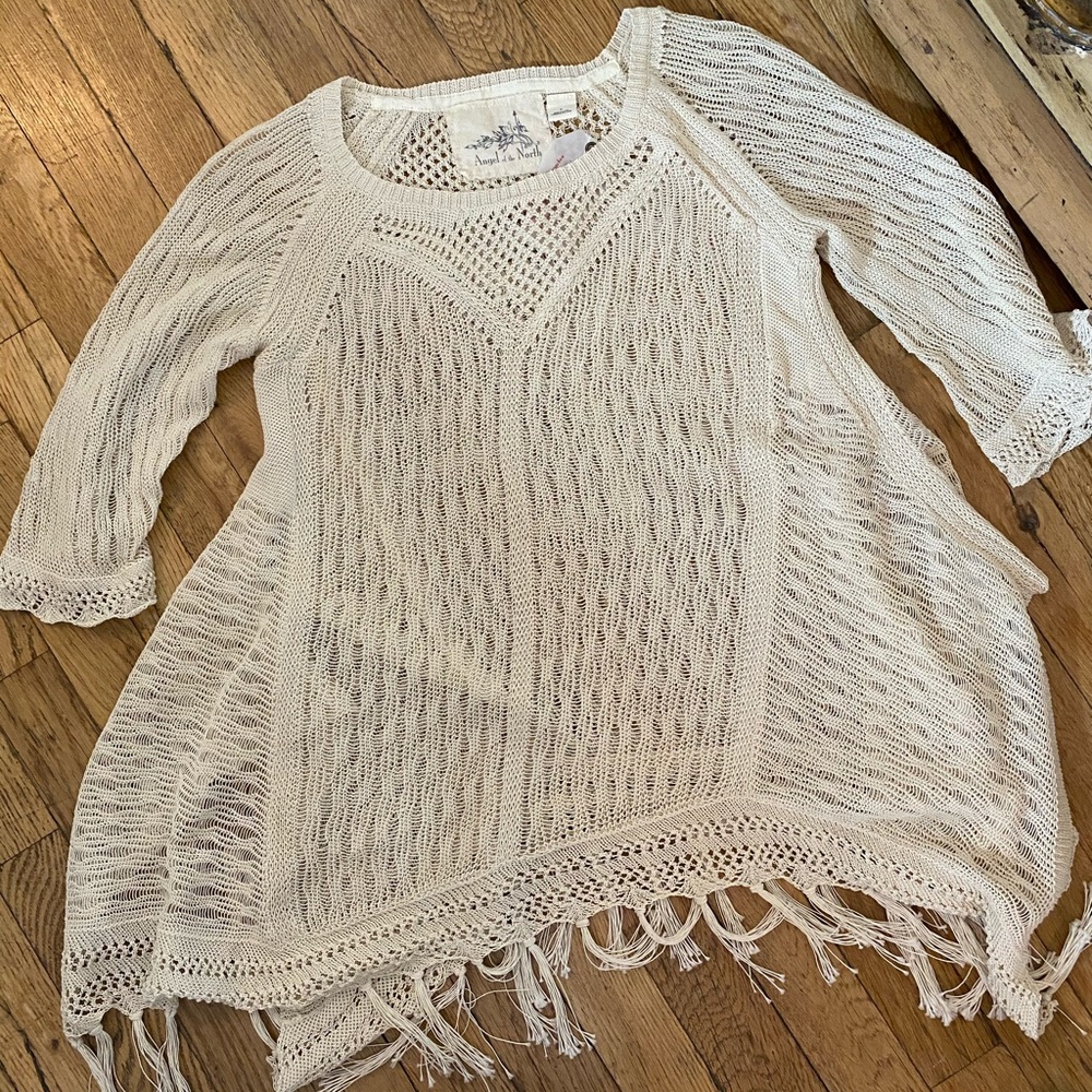 COPY - On sale! Anthropologie  stitch ponchoy sweater
